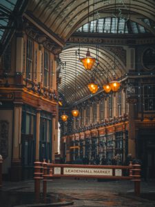 Leadenhall market in london