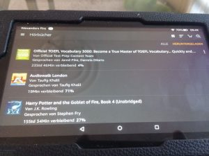 Englische Hörbücher auf meinem Kindle Fire