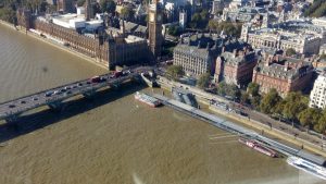 Houses of Parliament vom London Eye aus